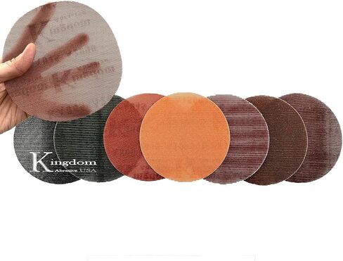 6-In. Kingdom Abrasive Pro-Net Ultra Fine Assorted Gritd, 5 Each of 1000, 1500, 2000 & 3000 Pro-Net Mesh Sanding Discs with Free Pad Protector (20-Pack) in Saudi Arabia