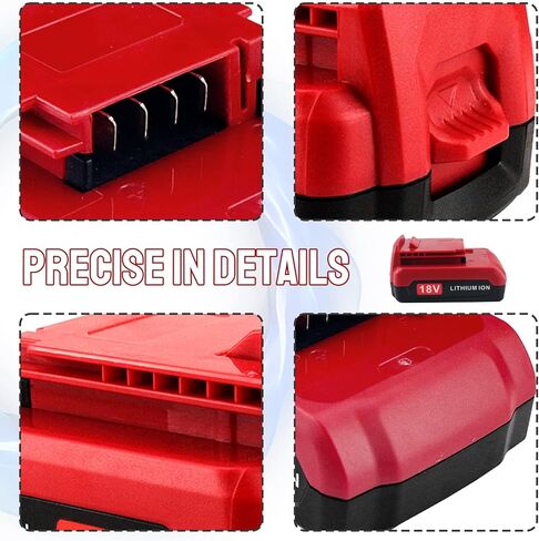 2 حزمة بطارية بديلة 3.0 أمبير PC18BLX متوافقة مع كابل بورتر 18 فولت بطارية ليثيوم PC18B PC188 PC18BL PC18BLX PC18BLEX PCXMVC أدوات كهربائية لاسلكية (أحمر) in Saudi Arabia