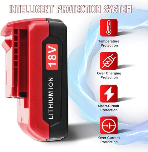2 حزمة بطارية بديلة 3.0 أمبير PC18BLX متوافقة مع كابل بورتر 18 فولت بطارية ليثيوم PC18B PC188 PC18BL PC18BLX PC18BLEX PCXMVC أدوات كهربائية لاسلكية (أحمر) in Saudi Arabia