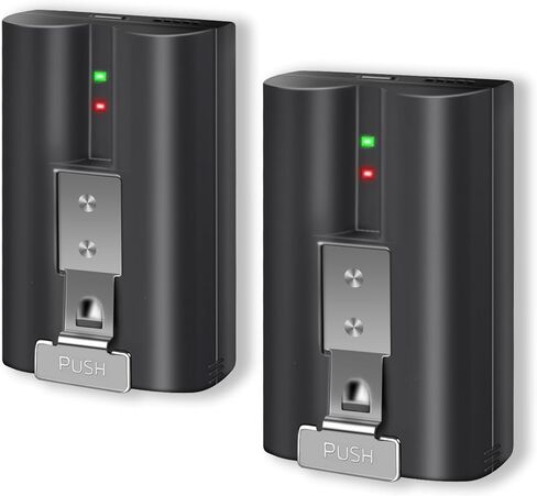 عبوتان من بطارية Ring V4 البديلة المتوافقة مع Ring Video Doorbell 4/3/2 Stick Up Cam Battery (الجيل الثاني والثالث) بقدرة عالية 3.65 فولت 6040 مللي أمبير في الساعة (غير مناسبة للشاحن المزدوج Ring) in Kuwait