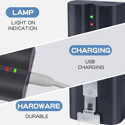 عبوتان من بطارية Ring V4 البديلة المتوافقة مع Ring Video Doorbell 4/3/2 Stick Up Cam Battery (الجيل الثاني والثالث) بقدرة عالية 3.65 فولت 6040 مللي أمبير في الساعة (غير مناسبة للشاحن المزدوج Ring) in Kuwait