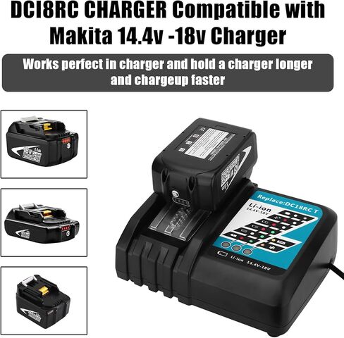 4-حزمة بطارية بديلة مطورة 6.0 أمبير 18 فولت BL1860B لماكيتا 18 فولت متوافقة مع بطارية ماكيتا 18 فولت ليثيوم BL1860B BL1860 BL1850B BL1850 BL1840 BL1830B BL1830 BL1815 أدوات كهربائية لاسلكية in Kuwait