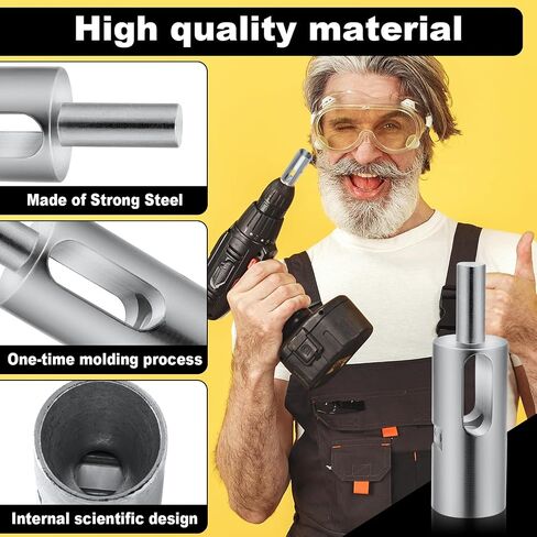 Easy Twist Wire Tool, 11 Gauge Drill Chuck Tool Efficient Electrician Drill Chuck Drill Chuck Tool Kit Wire Twister Tool for 3/8 Keyless Chuck Drill Fence Home Garden Workshops Garages in Saudi Arabia