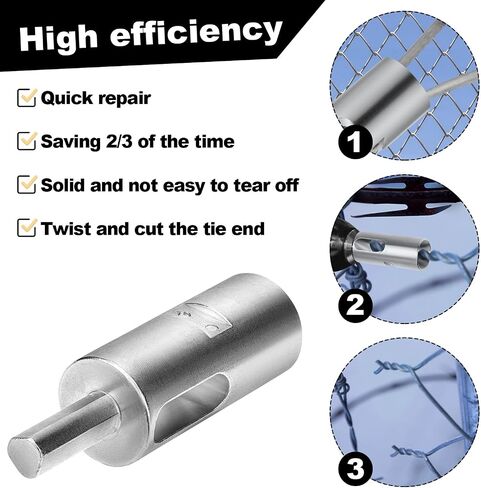 Easy Twist Wire Tool, 11 Gauge Drill Chuck Tool Efficient Electrician Drill Chuck Drill Chuck Tool Kit Wire Twister Tool for 3/8 Keyless Chuck Drill Fence Home Garden Workshops Garages in Saudi Arabia