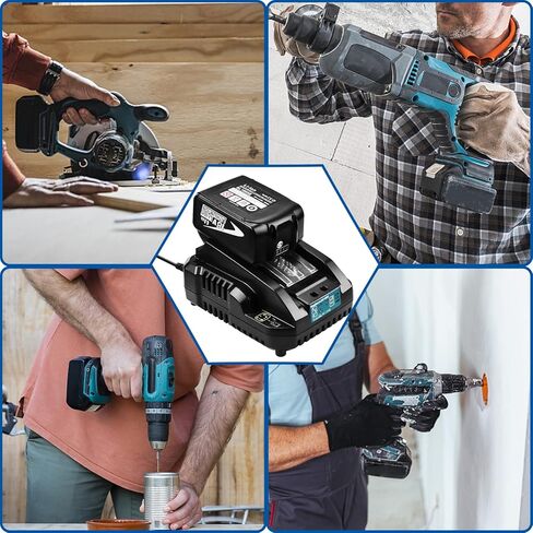 بطارية بديلة وشاحن 18 فولت 6.0 أمبير BL1860B متوافق مع بطارية ماكيتا 18 فولت ليثيوم BL1860 BL1860B BL1850 BL1845 BL1840 BL1830 BL1820 BL1815 LXT400 بطاريات الأدوات الكهربائية in Kuwait