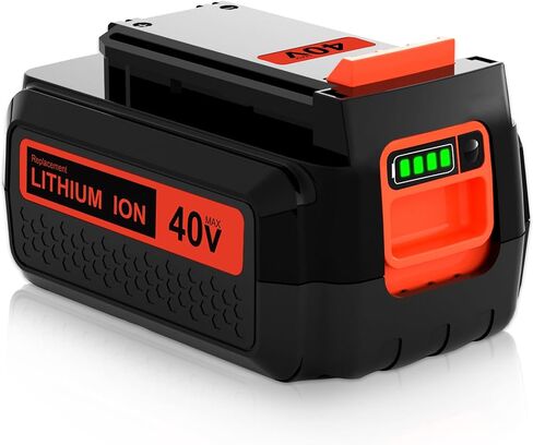 [1 حزمة بطارية 40 فولت 3.0 أمبير متوافقة مع بطارية بلاك اند ديكر 40 فولت LBX2040 LBXR36 LSW36 LBXR2036 LBX2540 LST540 LCS1240 LBX1540 بطارية 40 فولت in Kuwait