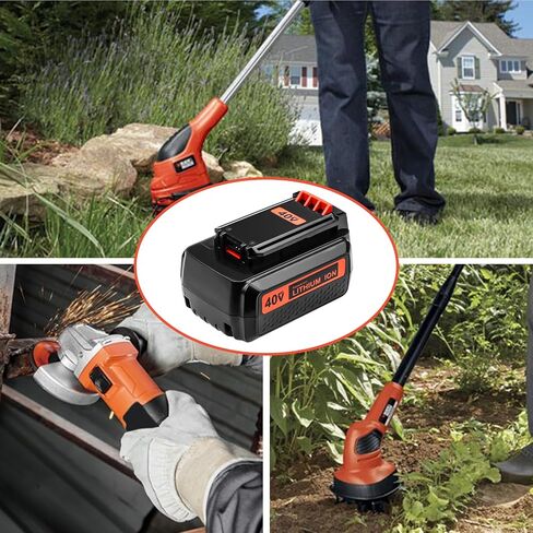 [1 حزمة بطارية 40 فولت 3.0 أمبير متوافقة مع بطارية بلاك اند ديكر 40 فولت LBX2040 LBXR36 LSW36 LBXR2036 LBX2540 LST540 LCS1240 LBX1540 بطارية 40 فولت in Kuwait