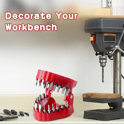 Denture Drill Bit Set with 28 Pieces | Hex Bit Organizer for 0.3 Inch/75 mm Screwdriver Bits and Drive Bit Adapter -(Red) in Kuwait