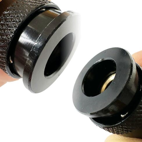 خرطوم ضاغط الهواء من البولي يوريثين SANFU مقاس 1/4 بوصة معرف × 25 قدمًا طويل الذيل مع مقيد الانحناء، 145 رطل لكل بوصة مربعة، تركيبات MNPT 1/4 بوصة من الألومنيوم العالمي 3 في 1 مقرنة وقابس، رمادي (25 بوصة) in Kuwait