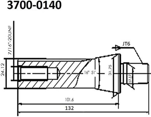 HHIP 3700-0140 R8 إلى JT6 مثقاب تشاك أربور in Saudi Arabia