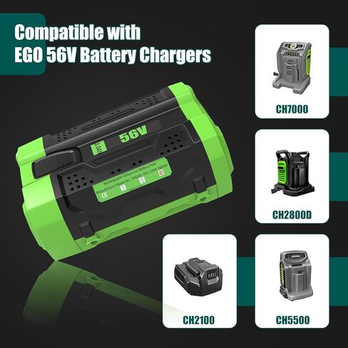 【1-Pack 56V 3000mAh】Replacemet Battery for EGO 56V Battery Compatible with EGO Bettery 56 Volts Cordless Power Tools BA2800 BA2800T BA4200 BA4200T BA1400 BA1400T BA2240 BA1120 Lithium Battery in Kuwait