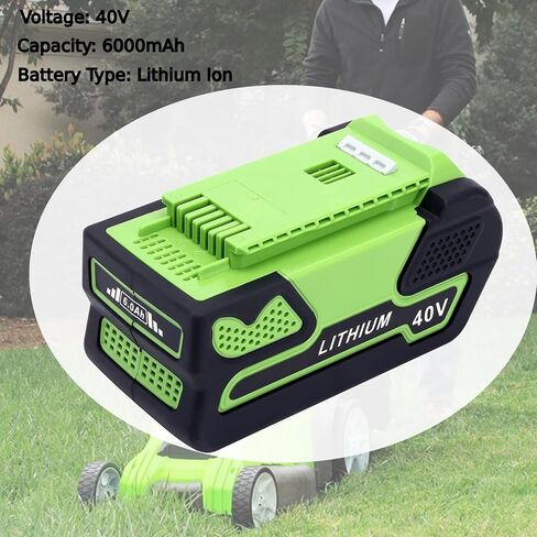 بطارية 6000 مللي أمبير 40 فولت متوافقة مع GreenWorks G-MAX 40 فولت 29472 29462 29252 20202 22262 25312 أدوات كهربائية بالمنشار اللاسلكي in Kuwait