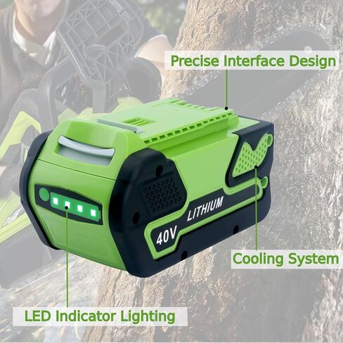 بطارية 6000 مللي أمبير 40 فولت متوافقة مع GreenWorks G-MAX 40 فولت 29472 29462 29252 20202 22262 25312 أدوات كهربائية بالمنشار اللاسلكي in Kuwait