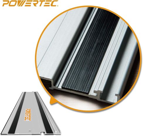 POWERTEC Track Saw Guide Rail Slide Strip, 55" Sliding Guard for Makita, Festool, Milwaukee, POWERTEC Guide Rails, 1PK (71911) in Saudi Arabia
