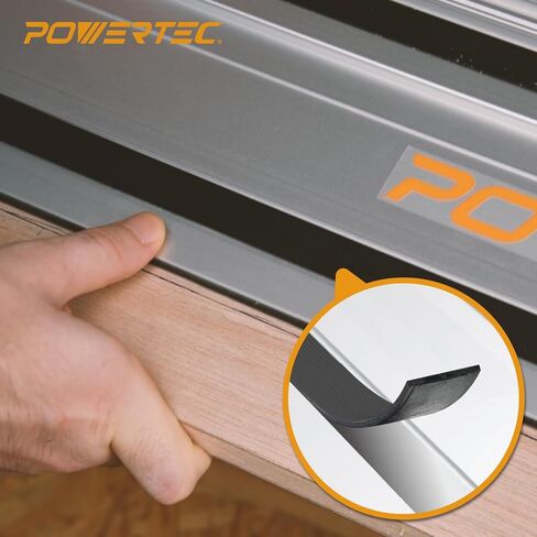 POWERTEC Track Saw Guide Rail Slide Strip, 55" Sliding Guard for Makita, Festool, Milwaukee, POWERTEC Guide Rails, 1PK (71911) in Saudi Arabia