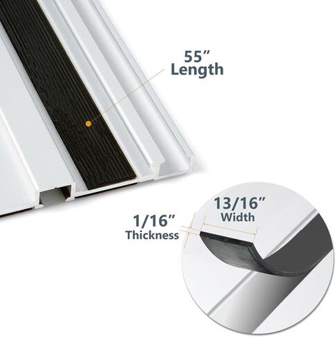 POWERTEC Track Saw Guide Rail Slide Strip, 55" Sliding Guard for Makita, Festool, Milwaukee, POWERTEC Guide Rails, 1PK (71911) in Saudi Arabia