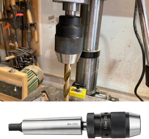 Keyless Drill Chuck MT2 Morse Taper Mount,Lathe Milling and Drilling Machine 3-Jaw for Portable Drills,Bench Drills,Milling Machines,Lathes,Etc.Adjustable 1/32"-1/2" (1mm-13mm) in Saudi Arabia