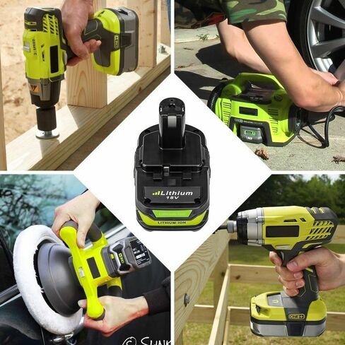 بطارية بديلة لـ Ryobi P206 P204 P2102 P234G P2603 P203 P271 P540 P215 P235 P271 P238 P214 P2850 P2109 P2102 P2809 P2002 P2008 P2102 P2108 P2200 P225 P222 P2210 P261 ص262 ص271 in Kuwait