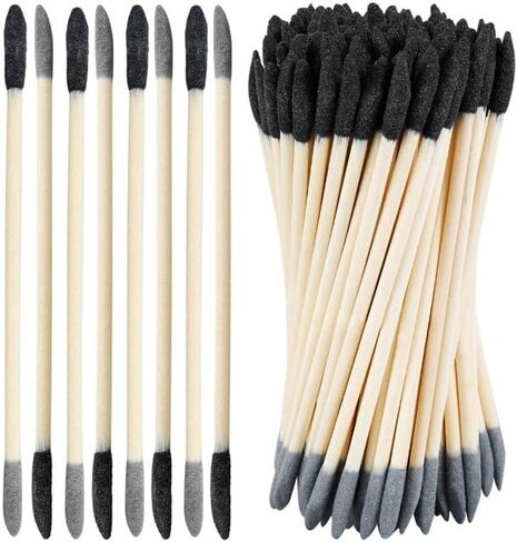 20Pcs Black Sanding Sticks Double End Matchsticks Twigs 120/280 Grit Fine Detailing Polishing Tool for Plastic Models Miniatures Wood Hobby Stuffers，Power Sander Parts,Accessories，Detail Sander Paper in Saudi Arabia