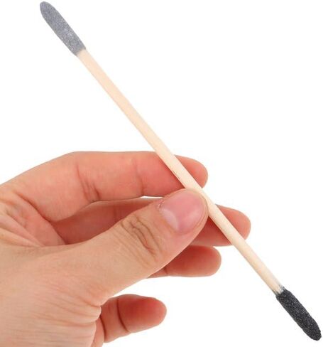 20Pcs Black Sanding Sticks Double End Matchsticks Twigs 120/280 Grit Fine Detailing Polishing Tool for Plastic Models Miniatures Wood Hobby Stuffers，Power Sander Parts,Accessories，Detail Sander Paper in Saudi Arabia