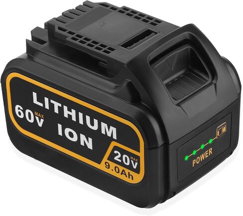 20V 9.0Ah DCB209 Replacement Battery Compatible with Dewalt 20V DCB200 DCD DCF DCG Series Cordless Power Tools with LED Indicator in Saudi Arabia
