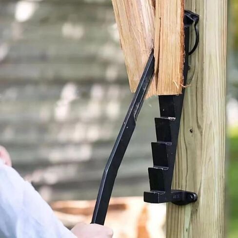 Wall Mounted Firewood Splitter, High Carbon Steel Manual Log Splitter Wall Mounted Kindling Wood Splitter for Efficient Splitting Outdoor Camping in Saudi Arabia