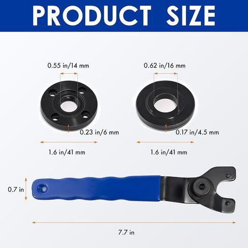 مفتاح طاحونة زاوية TAROSE مفتاح ربط عالمي قابل للتعديل مع 4 قطع 5/8-11 عمود طاحونة متوافق مع أجزاء طاحونة ديوالت ميلووكي ماكيتا بوش ريوبي بلاك ديكر in Kuwait