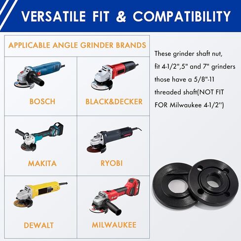 مفتاح طاحونة زاوية TAROSE مفتاح ربط عالمي قابل للتعديل مع 4 قطع 5/8-11 عمود طاحونة متوافق مع أجزاء طاحونة ديوالت ميلووكي ماكيتا بوش ريوبي بلاك ديكر in Kuwait