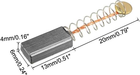 4 قطعة فرش كربون للمحركات الكهربائية 13 مللي متر × 6 × 4 مللي متر قطعة بديلة in Kuwait