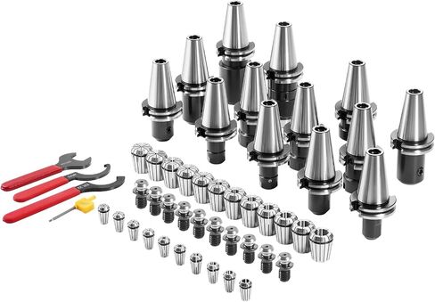 VEVOR CAT40 Collet Holder ER 16/32 Collet Set, 35 PCs, SLN FMB ER16/32 APU Tool Holders Spring Steel Collet Chucks with 10 Pull Studs and 3 Wrenches, for Milling Machine Drill Presses Boring Machine in Saudi Arabia