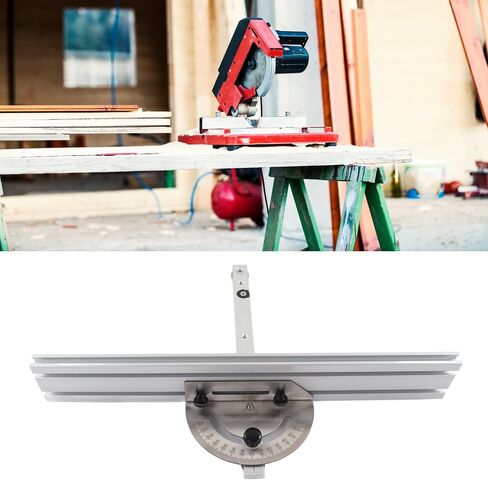 Table Saw Miter Gauge System with Aluminum Alloy Miter Gauge and Fence for Maximum Stock Support and a Repetitive Cut Flip Stop in Saudi Arabia