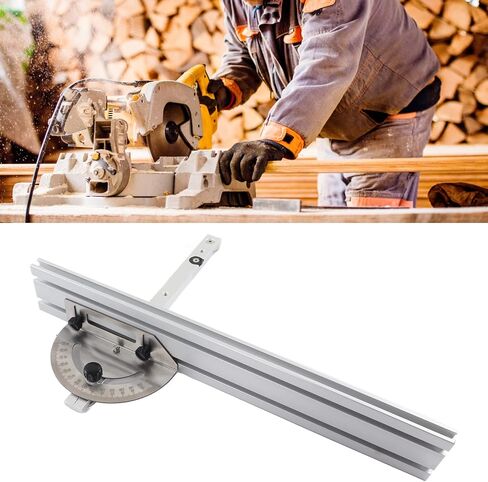 Table Saw Miter Gauge System with Aluminum Alloy Miter Gauge and Fence for Maximum Stock Support and a Repetitive Cut Flip Stop in Saudi Arabia