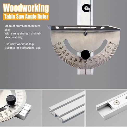 Table Saw Miter Gauge System with Aluminum Alloy Miter Gauge and Fence for Maximum Stock Support and a Repetitive Cut Flip Stop in Saudi Arabia