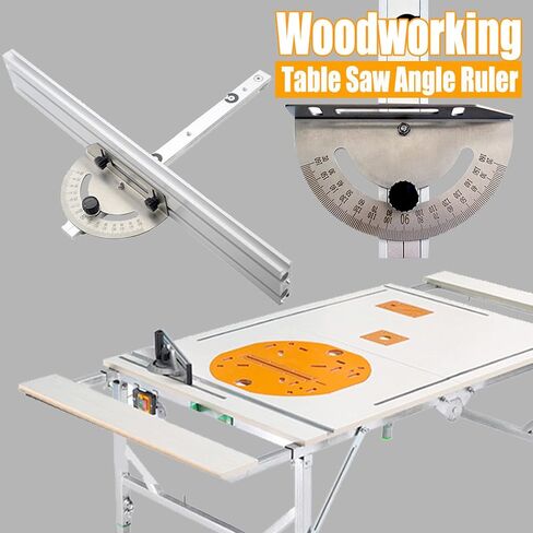 Table Saw Miter Gauge System with Aluminum Alloy Miter Gauge and Fence for Maximum Stock Support and a Repetitive Cut Flip Stop in Saudi Arabia