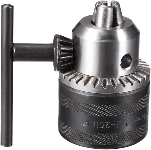 uxcell Drill Chucks, 1/2-20UNF Threaded 3-16mm Capacity with Chuck Key for Electric Impact Corded Cordless Drill in Saudi Arabia