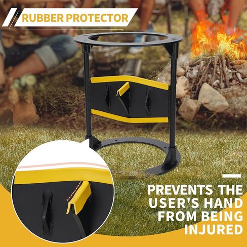 Firewood Splitter Kindling - Wood Splitter Log Splitting Wedge with Cover, No Sharp Edge,Manual Log Splitter for Wood Splitting,Heavy Duty Strong Steel Splits Firewood Safely and Easily.XL in Saudi Arabia