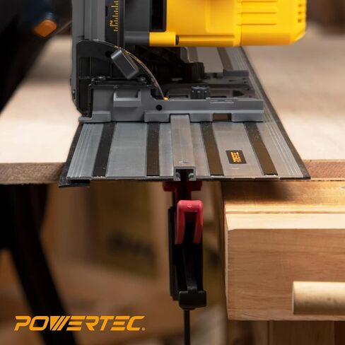 POWERTEC 110" Track Saw Guide Kit for DeWalt, Includes 2PK 55" Guide Rails, 1PK Guide Rail Connector, and 2PK 7" Track Saw Clamps (72059) in Saudi Arabia