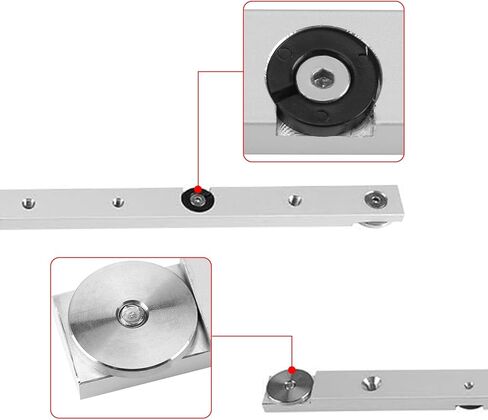 Aluminium Alloy Miter Bar, Slider Table Saw Gauge Rod T-Slot Track Bar Rail Clamping Tool Rail Miter Guage Bar for Router Tables and Woodworking (300mm 11.81inch) in Kuwait