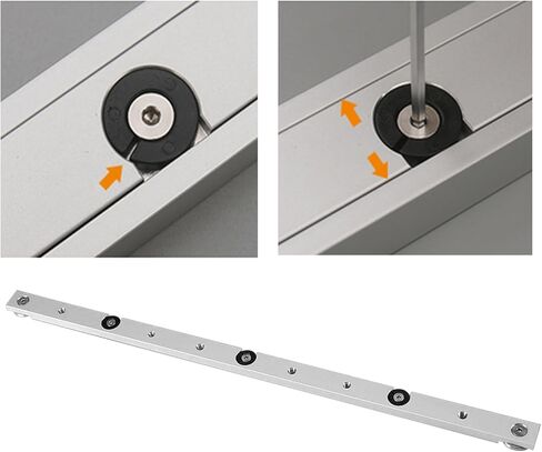 Aluminium Alloy Miter Bar, Slider Table Saw Gauge Rod T-Slot Track Bar Rail Clamping Tool Rail Miter Guage Bar for Router Tables and Woodworking (300mm 11.81inch) in Kuwait