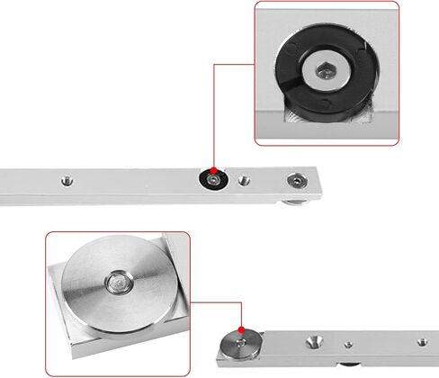 Aluminium Alloy Miter Bar, Slider Table Saw Gauge Rod T-Slot Track Bar Rail Clamping Tool Rail Miter Guage Bar for Router Tables and Woodworking (300mm 11.81inch) in Saudi Arabia