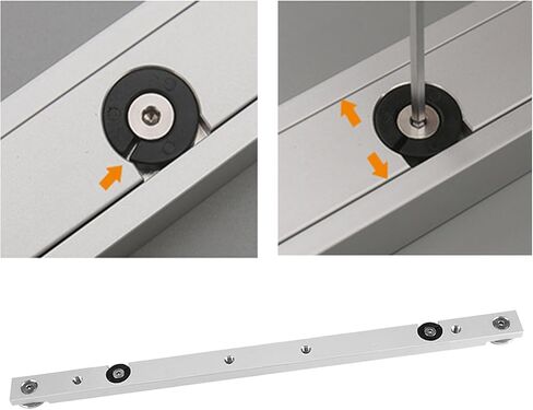Aluminium Alloy Miter Bar, Slider Table Saw Gauge Rod T-Slot Track Bar Rail Clamping Tool Rail Miter Guage Bar for Router Tables and Woodworking (300mm 11.81inch) in Saudi Arabia