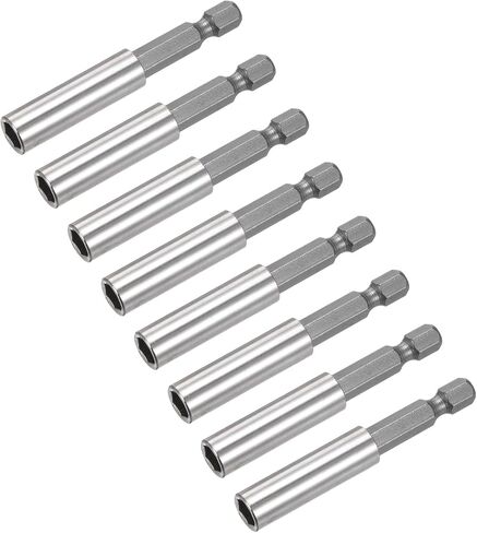 uxcell 8pcs 1/4 Inch Hex Shank by 3 Inch Magnetic Bit Holder Extension, Quick Release Screwdriver Drill Power Tool in Saudi Arabia