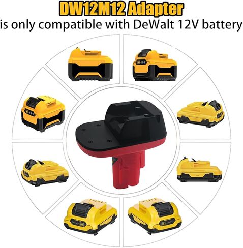 محول بطارية EID M12، تحويل لبطارية DeWalt 12V إلى استبدال بطارية M12، ثم تشغيل أدوات بطارية Milwaukee M12 in Kuwait