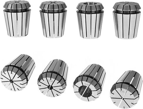 8Pcs Carbon Steel ER32 Spring Collet Set 1/8-3/4 Inch Fit for CNC Milling Lathe Tool and Engraving Machine in Saudi Arabia