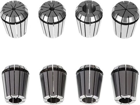 8Pcs Carbon Steel ER32 Spring Collet Set 1/8-3/4 Inch Fit for CNC Milling Lathe Tool and Engraving Machine in Saudi Arabia