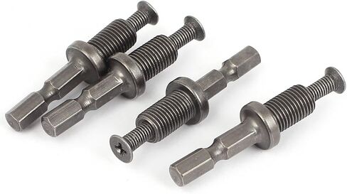 uxcell a15082600ux1093 1/4" Shank to 3/8-24UNF Thread Lock Screw Drill Chuck Adapter in Saudi Arabia