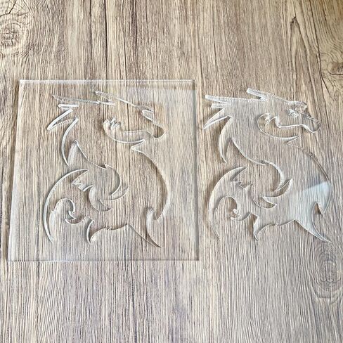 قالب توجيه التنين، قالب ترصيع جهاز التوجيه، رقصة التوجيه، قالب النجارة 7.5 بوصة × 7.5 بوصة in Kuwait