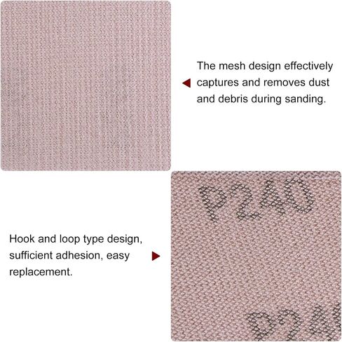 30pcs 240 Grits Mesh Sanding Screen Sheets 3" x 4" Wet or Dry Sandpaper Dust Free Abrasive Pads for Car Wood Drywall Metal Polishing & Grinding in Saudi Arabia