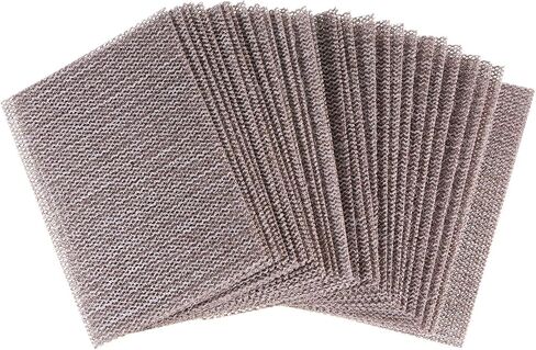 30pcs 240 Grits Mesh Sanding Screen Sheets 3" x 4" Wet or Dry Sandpaper Dust Free Abrasive Pads for Car Wood Drywall Metal Polishing & Grinding in Saudi Arabia