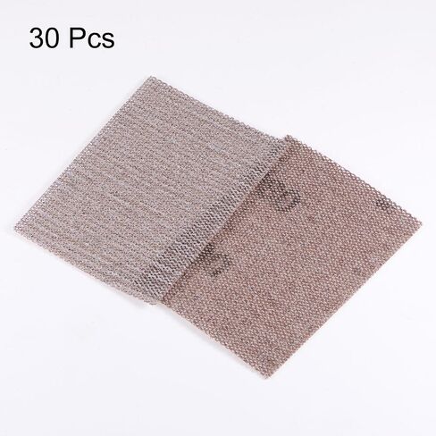 30pcs 240 Grits Mesh Sanding Screen Sheets 3" x 4" Wet or Dry Sandpaper Dust Free Abrasive Pads for Car Wood Drywall Metal Polishing & Grinding in Saudi Arabia